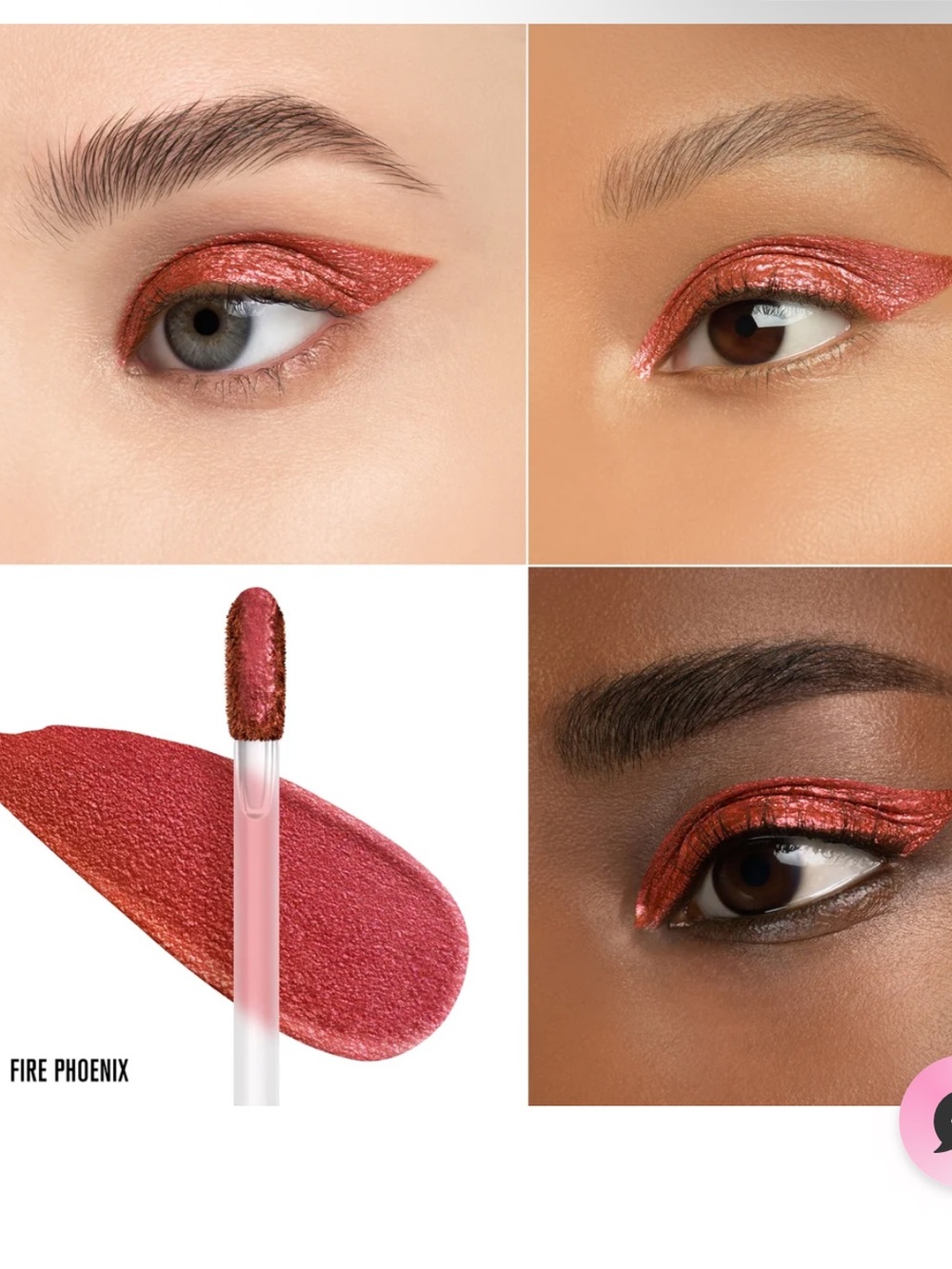Jeffree Star Fire Phoenix Liquid Metallic Eyeshadow Shimmer